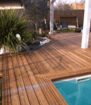 terrasse bois margelle pisine